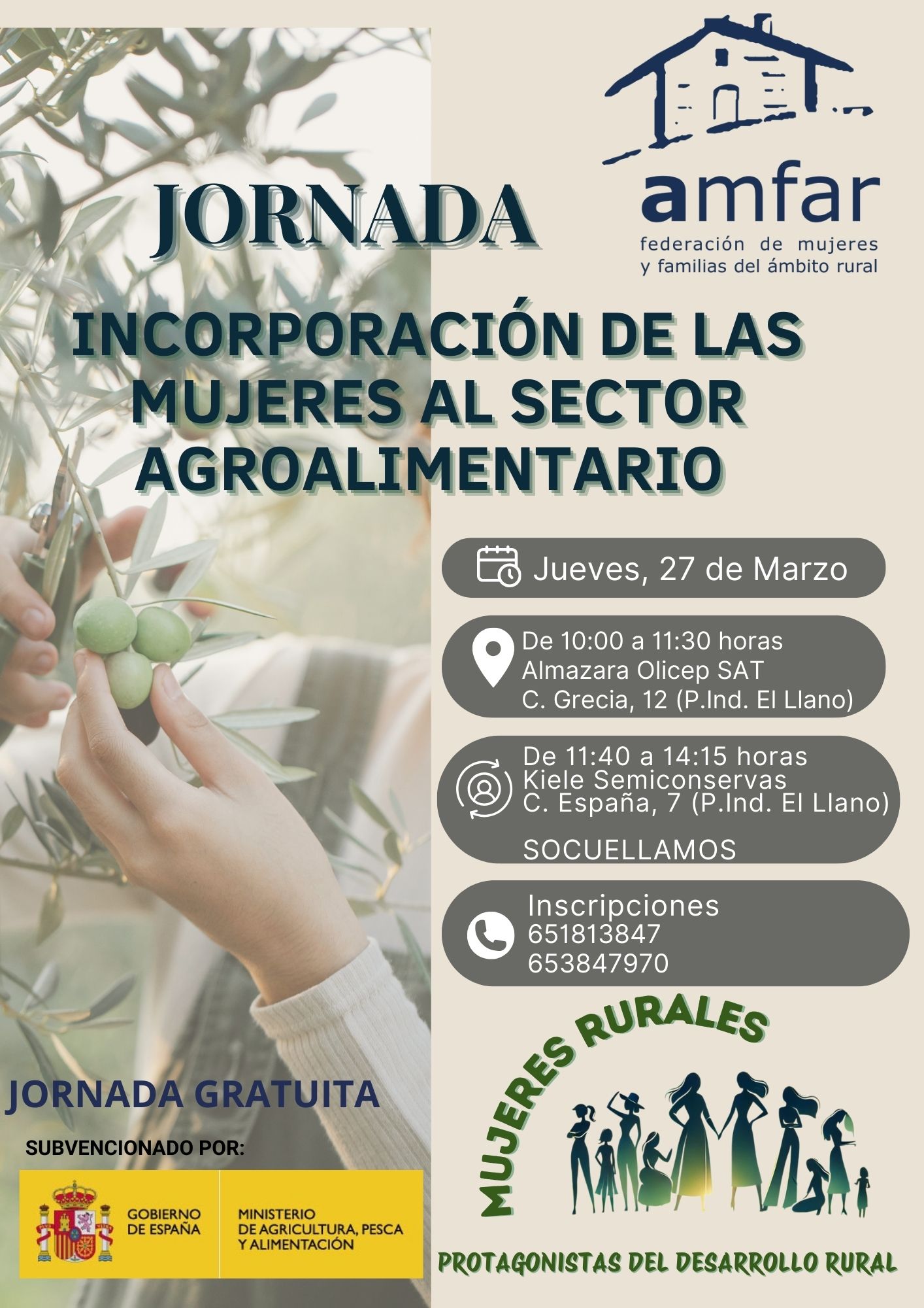“INCORPORACIÓN DE LAS MUJERES AL SECTOR AGROALIMENTARIO”